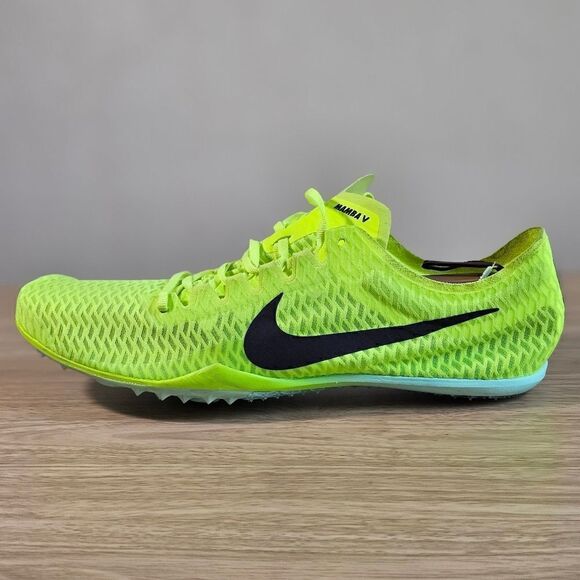 Nike Zoom Mamba V Track Spikes Running Shoes Men's 12 Volt Black DR9945-700 New - Picture 7 of 15